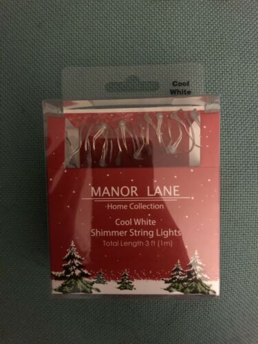 Manor Lane Home Collection Cool White Shimmer String Lights 3 ft (1m)