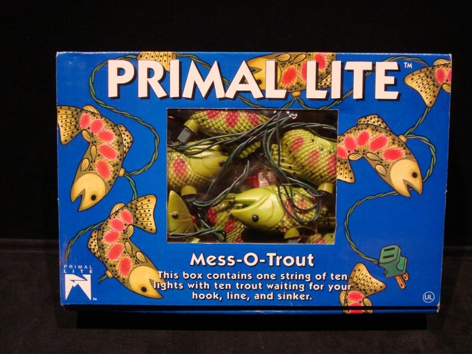 NEW Mess-O-Trout Fish Party String Light for Camper Patio RV Deck Man Cave Cabin