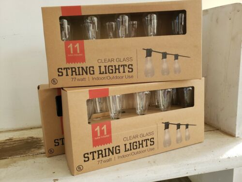 Edison Bulb style String Lights 12 ft/ 11 bulbs