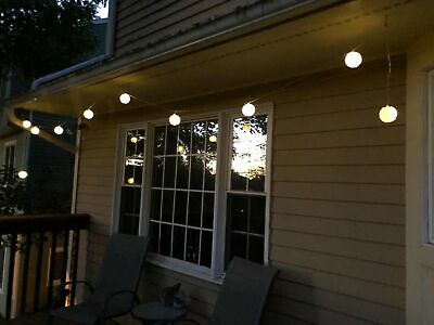 Allsop Home and Garden Soji Solar String Lights, Globe Style LED Ou... BRAND NEW