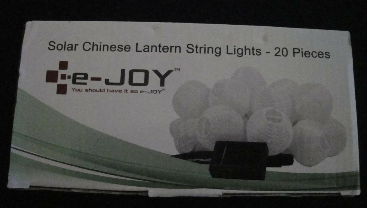 E-JOY CHINESE LANTERN STRING LIGHTS -  20 LANTERNS      (B20)