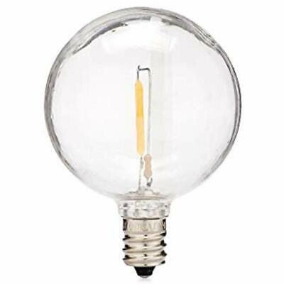 LED Filament G50 Commercial Grade Replacement Globe Bulbs, Weatherproof 0.6 Watt