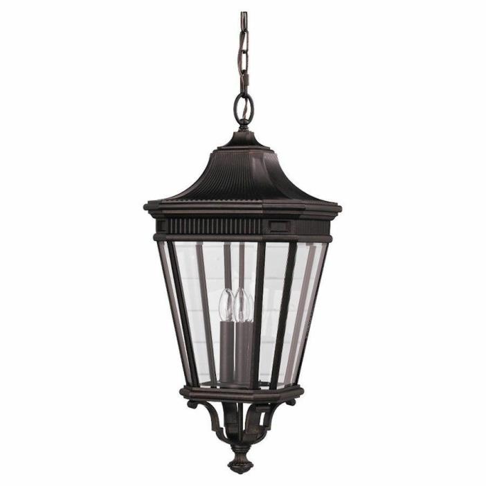 Feiss OL5412GBZ Cotswold Lane Outdoor Pendant or Chandeller Grecian Bronze