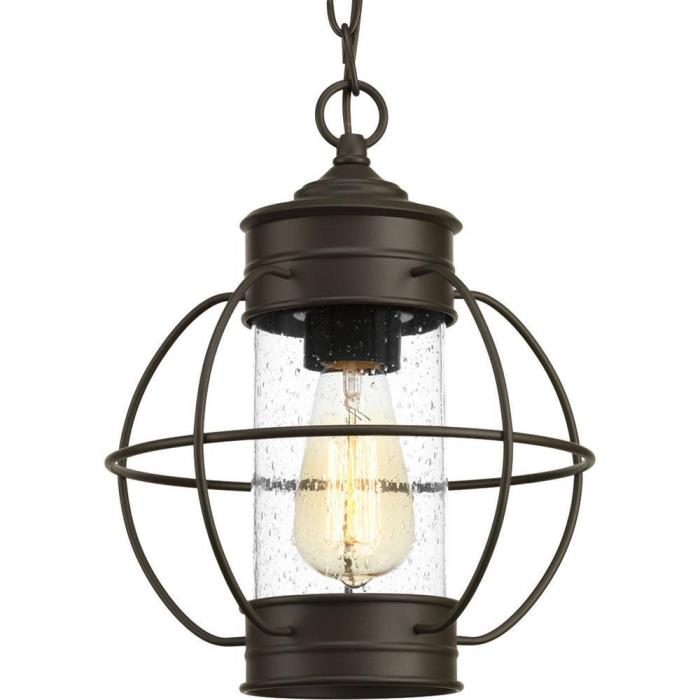 Progress Lighting Haddon 1-Light Hanging Lantern in Antique Bronze - P550015-020