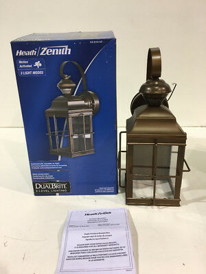 Heath Zenith Carriage 150 Degree Antique Bronze Motion Sensing Outdoor Lantern