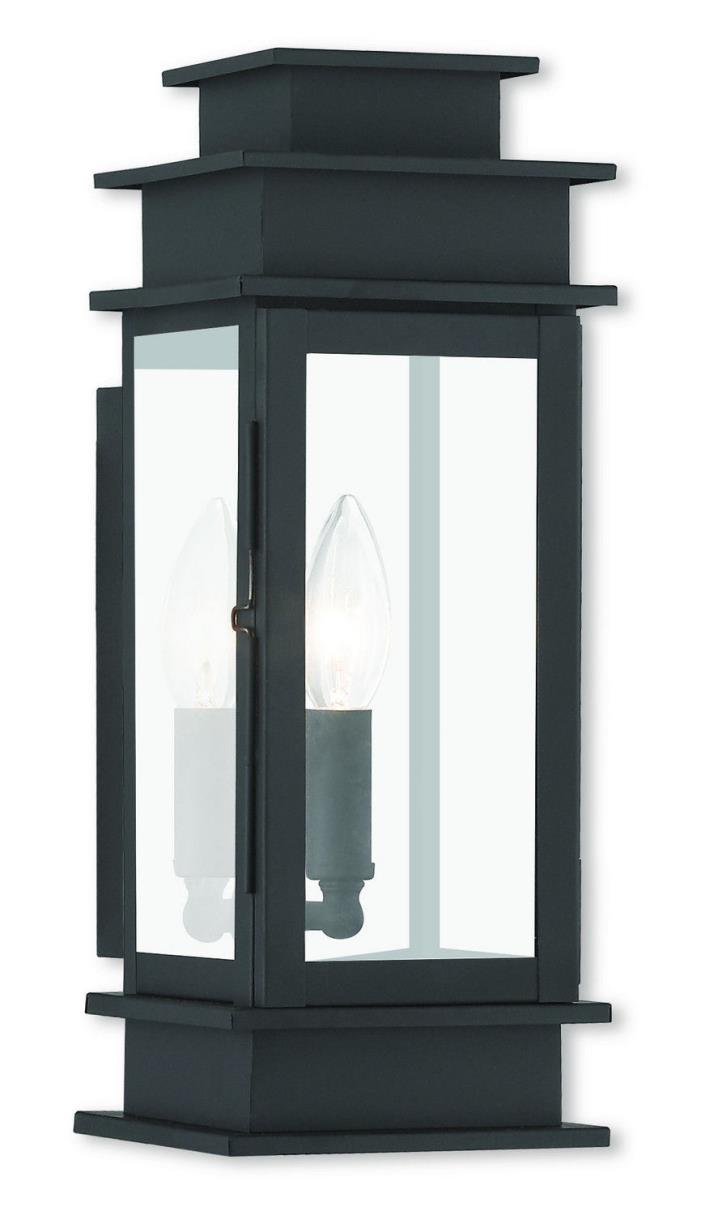 Livex Lighting 2013-04 Princeton Outdoor Wall Light, Black