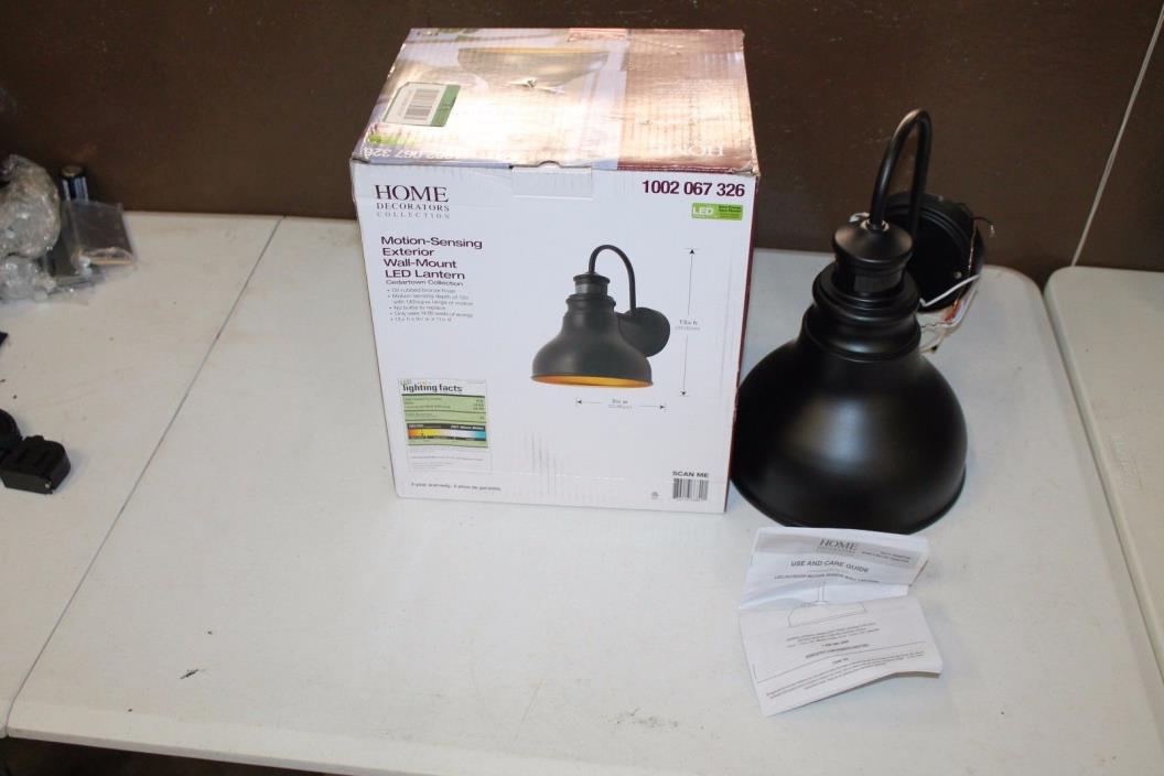 Home Decorators Cedartown Collection Motion-Sensing Exterior LED Wall Lantern