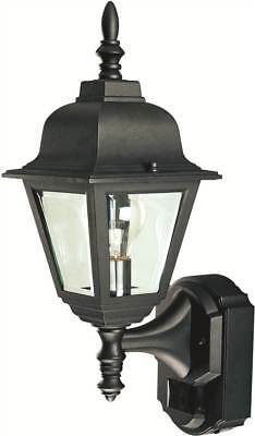 180-Degree Motion Activated Country Cottage Lantern in Black [ID 136435]
