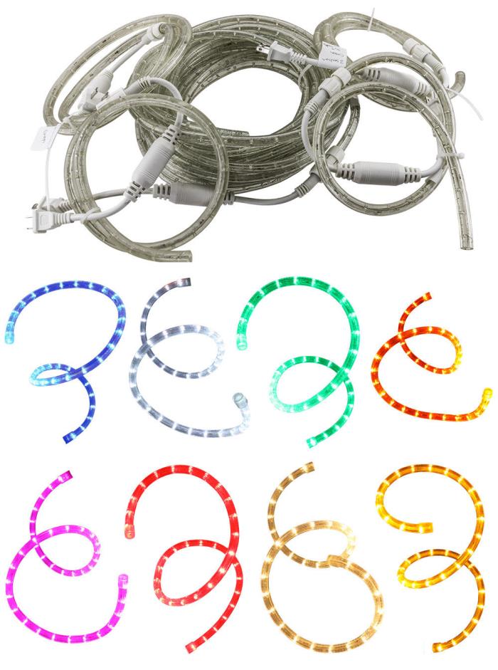 FREE SHIPPING LED ROPE LIGHT COOL WHITE AND WARM WHITE INDOOR/OUTDOOR RATED