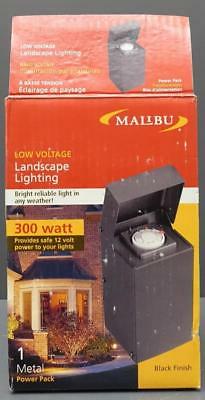 Malibu Low Voltage Landscape Lighting 300W Metal Power Pack Black