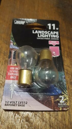 LOT OF 2 Feit Electric Bayonet Base Incandescent 12v 11w Replacement Bulb 2pk