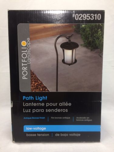 Portfolio Landscape Garden Path Light- 11W Low Voltage- #0295310- Antique Bronze