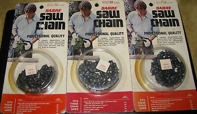 3 NOS New Sabre Chainsaw Saw Chains 10