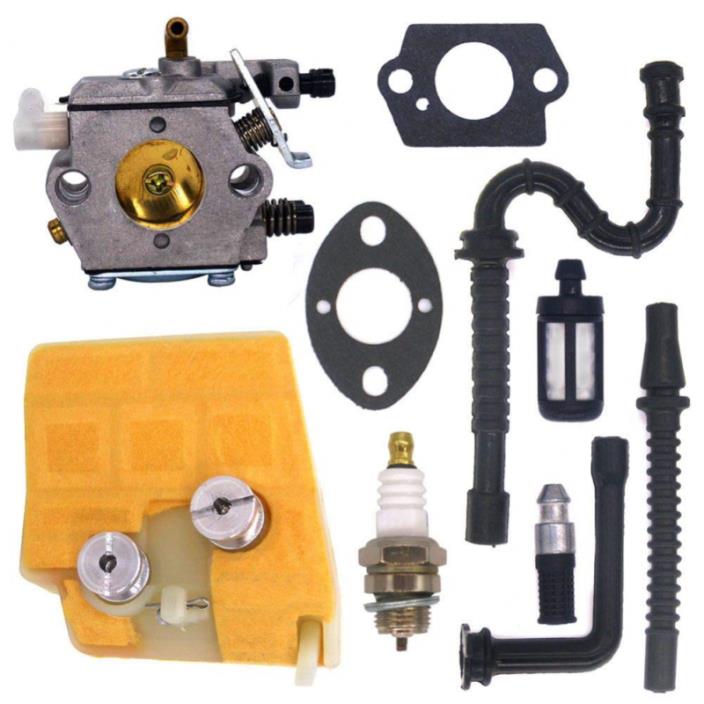 FitBest Carburetor with Air Filter Tune Up Kit for Stihl Walbro WT-194 Chainsaws