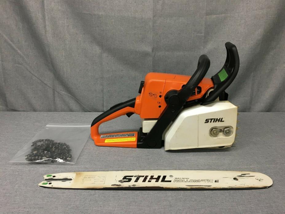 STIHL MS 250 CHAIN SAW ***ONLY FOR PARTS***- STARTS, RUNS, READ