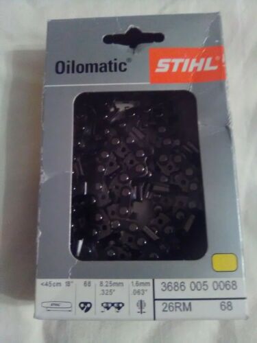 New Stihl Oilomatic Saw Chain 26RM2 68  18