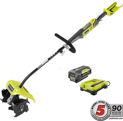 Ryobi 10 40V Lithium Variable Cordless Attachment Capable Cultivator W/ Charger