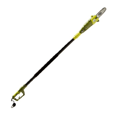 8-Inch 6.5-Amp Telescoping Electric Pole Chain Saw with Automatic Chain Lubricat