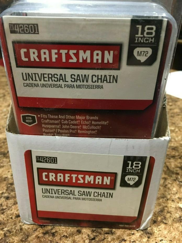 4 NEW CRAFTSMAN CHAINSAW CHAINS- SIZE 18