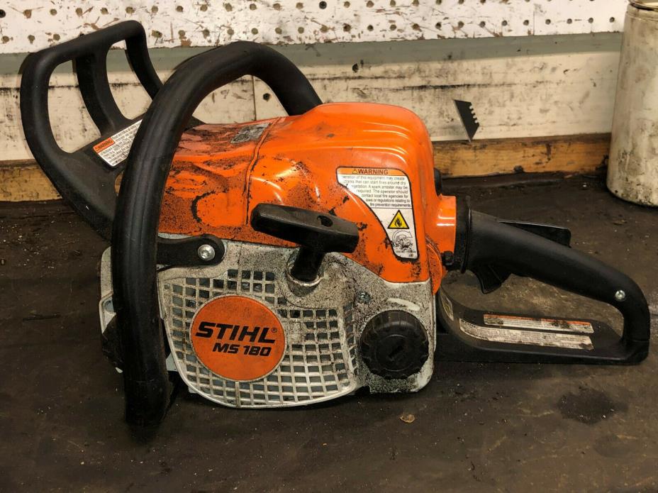 Stihl MS180 Chainsaw !ISSUES READ!