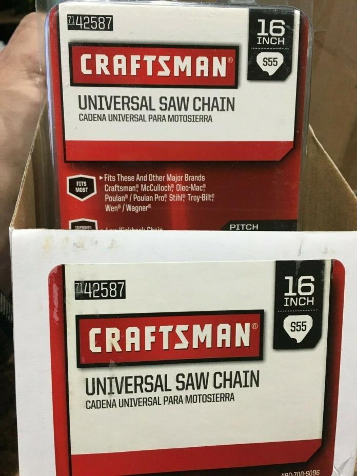 4 NEW CRAFTSMAN CHAINSAW CHAINS- SIZE 16