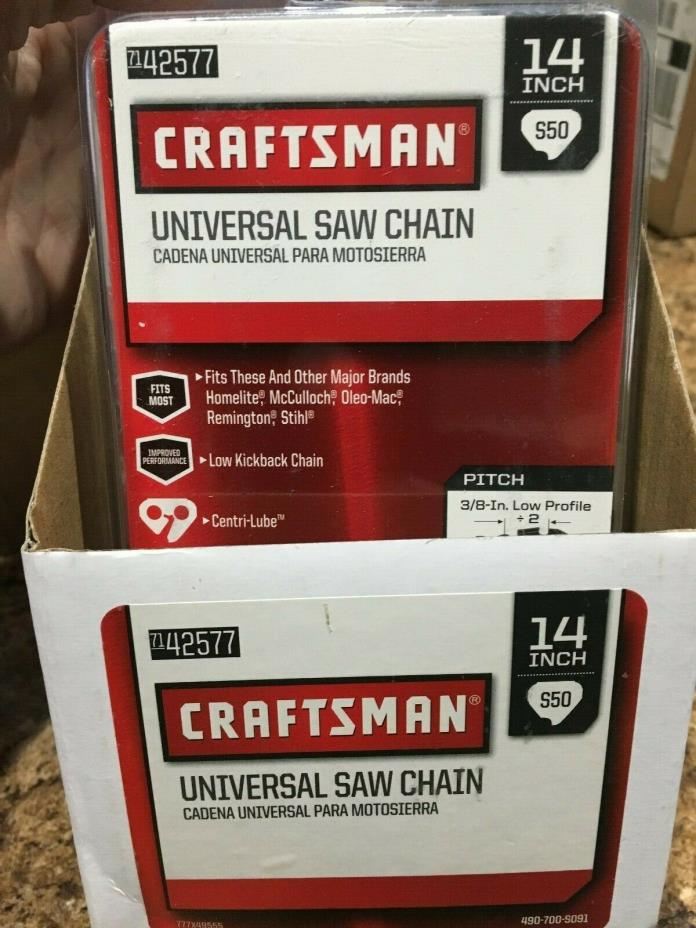4 NEW CRAFTSMAN CHAINSAW CHAINS- SIZE 14
