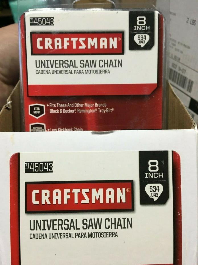 4 NEW CRAFTSMAN CHAINSAW CHAINS- SIZE 8