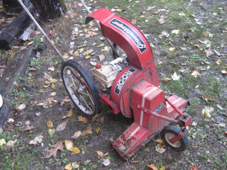 vintage  ROOF lawn vacuum