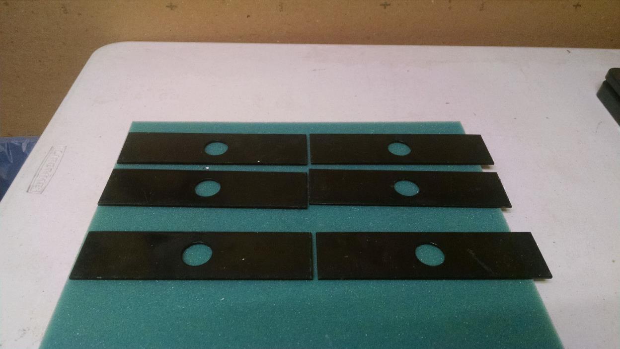 (6) OREGON 40-141/720237-001/696015-52631/69601552631 EDGER BLADES.(5)