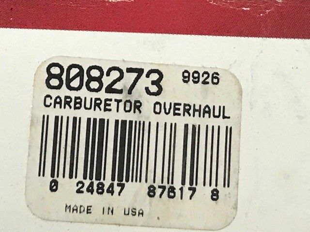 Briggs Stratton engine carburetor kit part # 808273   (NOS)