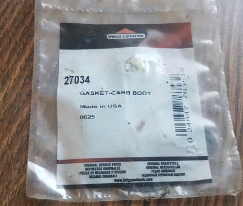 27034 carb gasket 0625 Briggs And Stratton Nos Oem