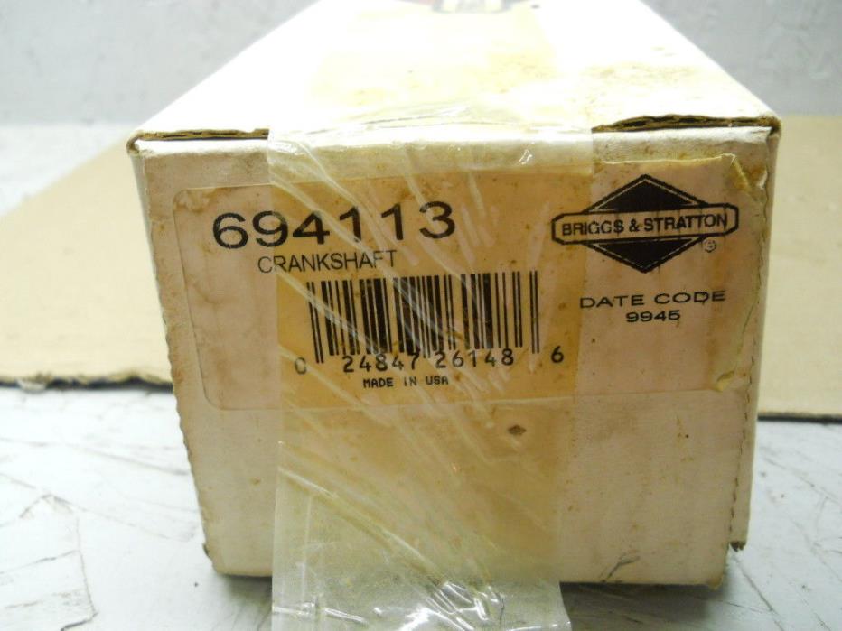 NEW, NLA, OEM Briggs & Stratton 694113 Crankshaft