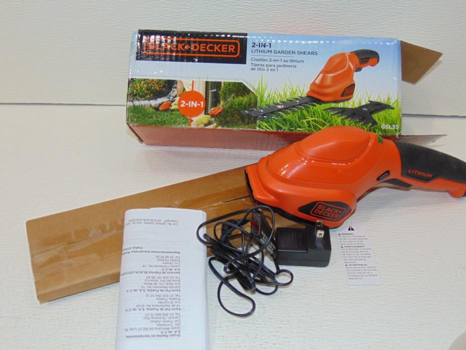 Black & Decker 3.6-Volt Lithium-ion 2-in-1 Garden Shear Combo-GSL35