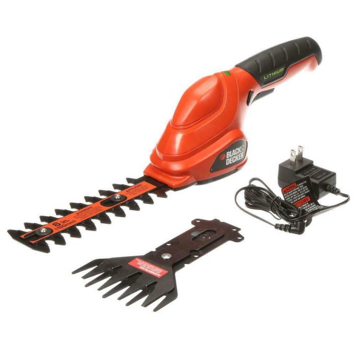 BLACK+DECKER 6 in. 3.6-Volt Cordless 2-in-1 Compact Garden Shears and Trimmer