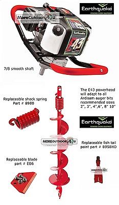 E43 New Ardisam Earthquake Powerhead One Man Post Hole Digger & Earth Auger 6