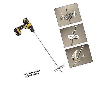 Drill Till, 3 Tools in 1, The Smartest Gardening Tool Kit for Weeding,Tilling...