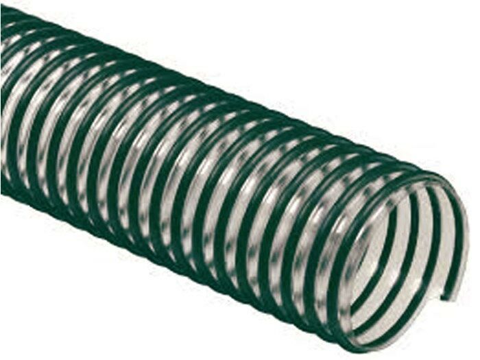 Clear Flexible PVC DR Leaf Vac Hose 6in IDx 12ft