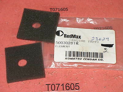 ONE Genuine RED MAX 50030281 Husqvarna 574095701 foam air filter element Trimmer