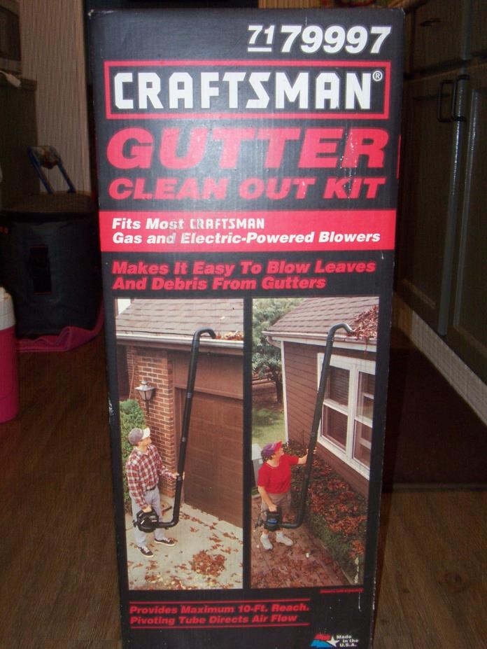 NEW/SEALED Craftsman Leaf Blower Gutter Clean Out Attachments Kit System 79997