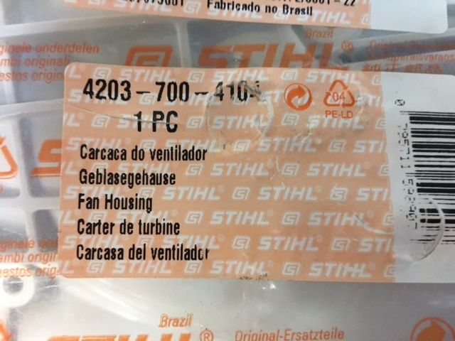 Stihl Part # 4203 700 4104 Fan housing