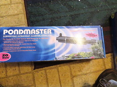 Pondmaster 20W Submersible Pond Clarifier/ Sterilizer Ultraviolet Unit