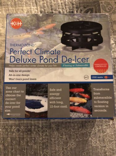 K&H Perfect Climate Deluxe 1500-Watt Pond De Icer Floating or Submersible