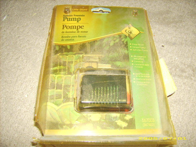 Little Giant Stationary Fountain Pump  63 GPH 567003 (567603)  NEW OLD STOCK