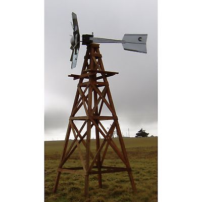 Outdoor Water Solutions Wooden Aeration Windmill, # WTW0110