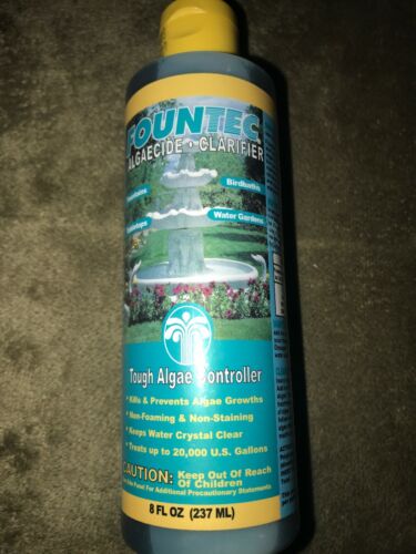 Pond And Fountain Water Cleaner Algaecide and Clarifier Liquid 8 oz