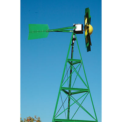 Outdoor Water Solutions Windmill Aeration System -Green & Yellow 20ftH # PCW0130