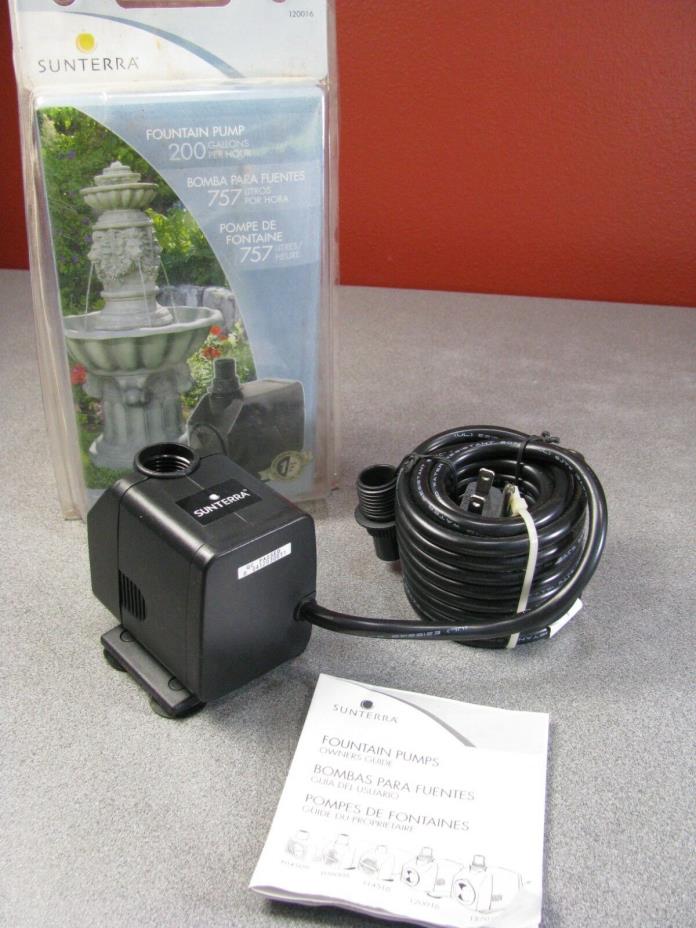 Sunterra 200 gallon per hour fountain pump