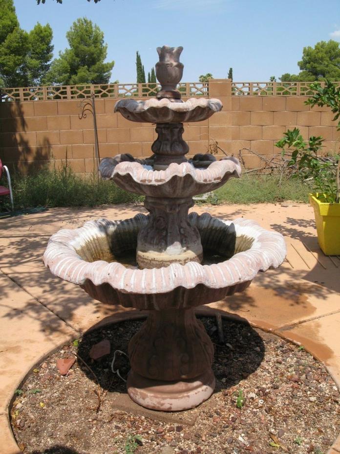 Used Outdoor Water Fountain Concrete Self Contained - Local Pick-up only