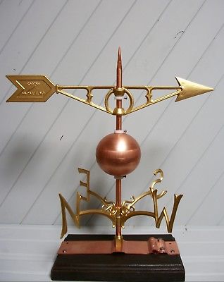 Antique Style Weather Vane wind copper ball directional compass 701