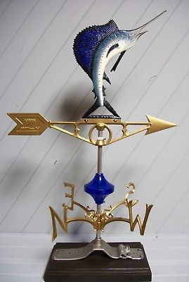Sailfish Weather Vane ocean fishing beach house sand wind 561